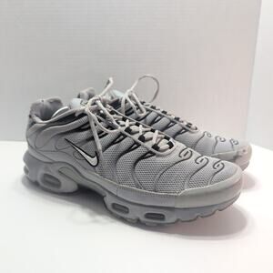 Nike Air Max Plus TN Wolf Grey Cool Black Reflective 852630-021 Men's 13 Shoes